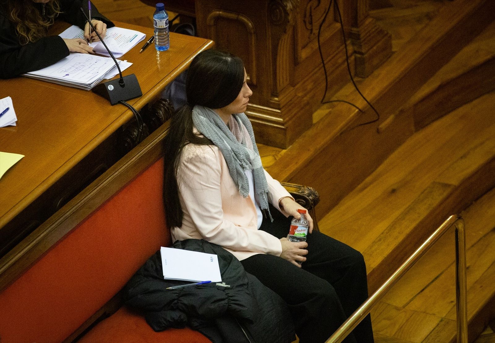 Rosa Peral sentada en el banquillo