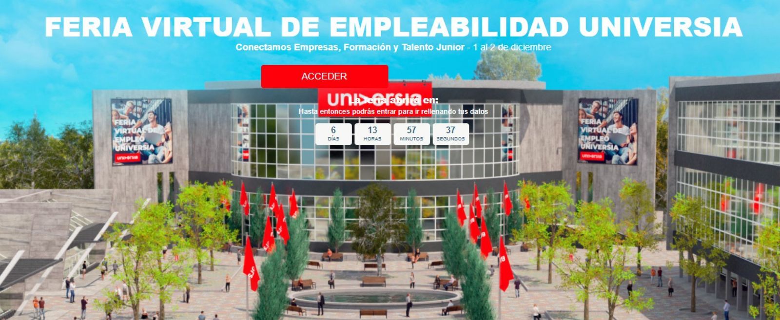 Cincuenta empresas y universidad participarán en la I Feria Virtual de la Empleabilidad de Universia