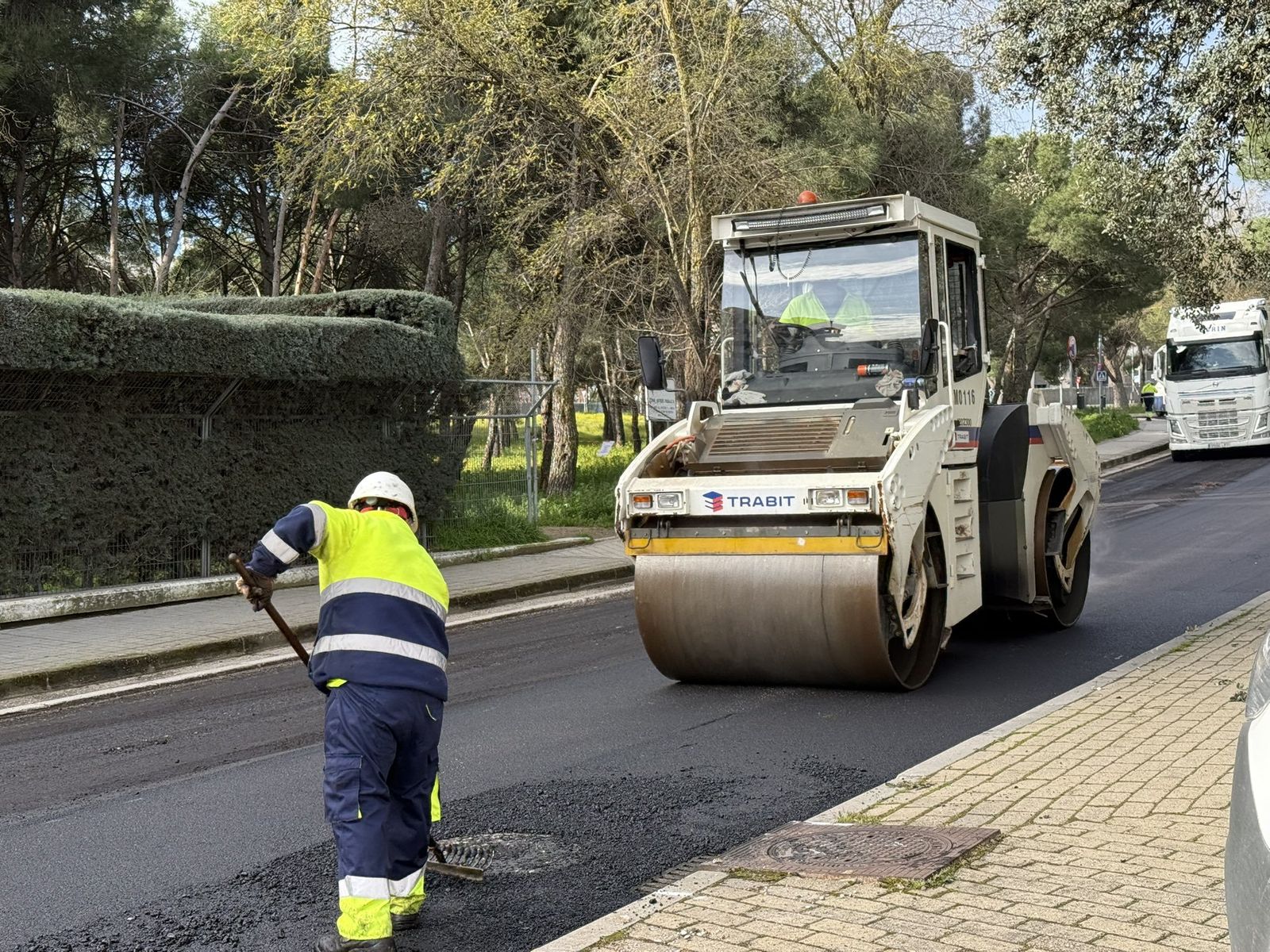 Operación asfalto en Pozuelo