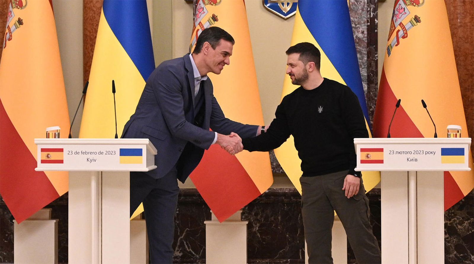 Sánchez y Zelensky