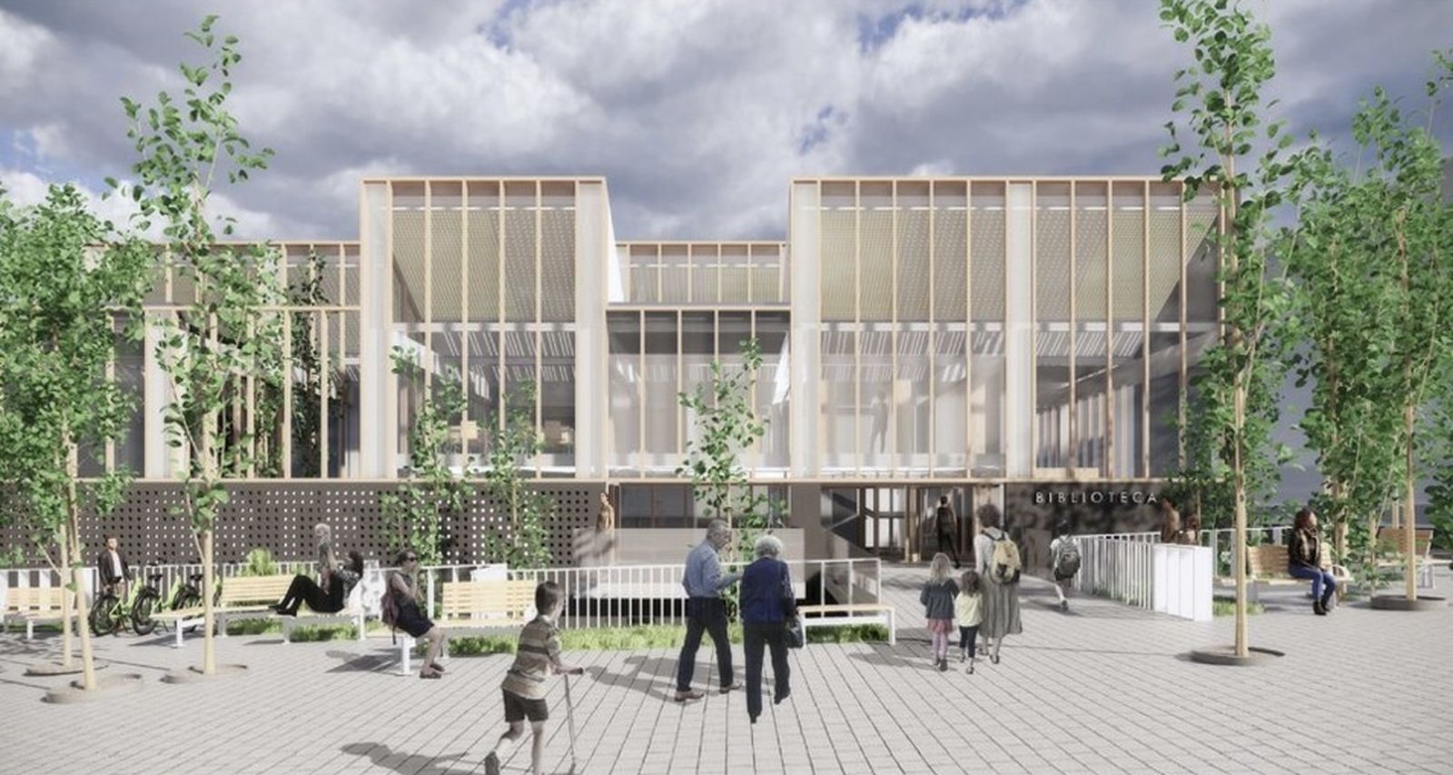 Imagen del proyecto de 'La biblioteca de los mil soles' para el barrio de Butarque