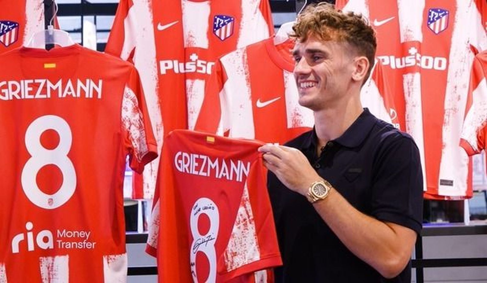 Griezmann estampa su dorsal en el Wanda Metropolitano