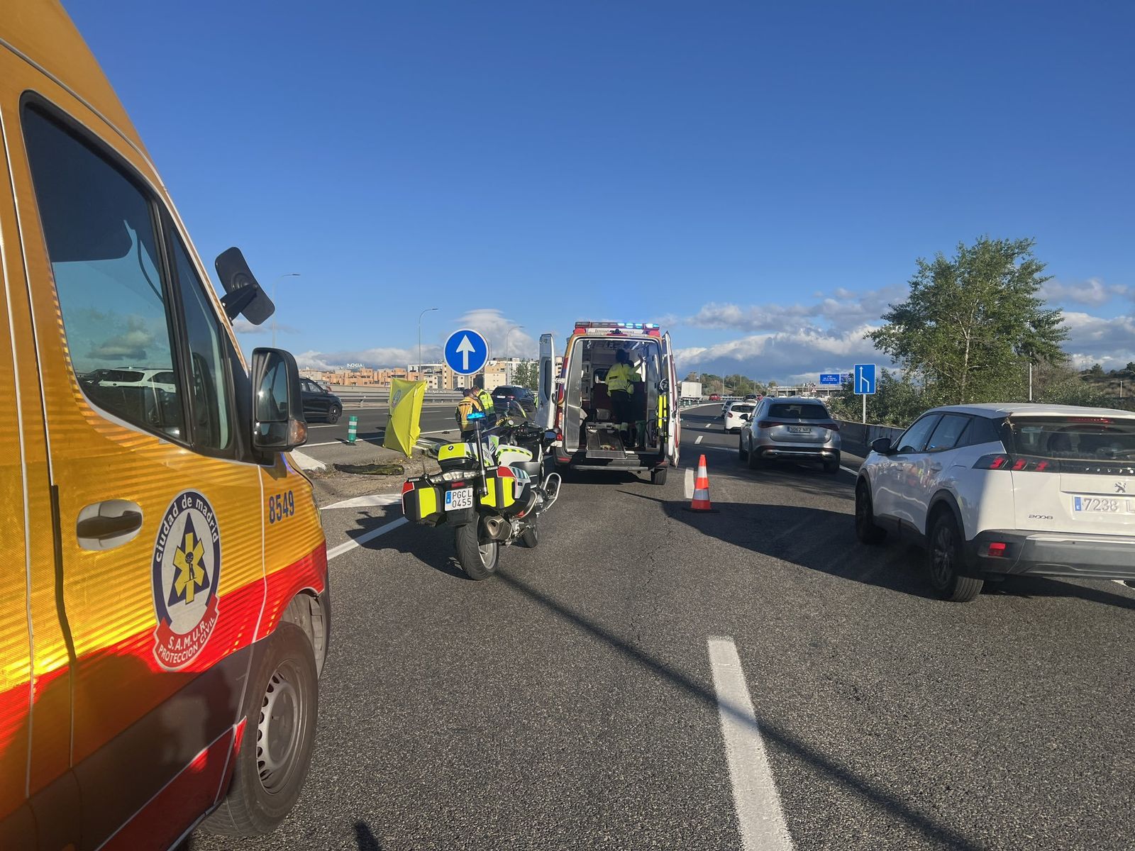Accidente de tráfico en la M-40