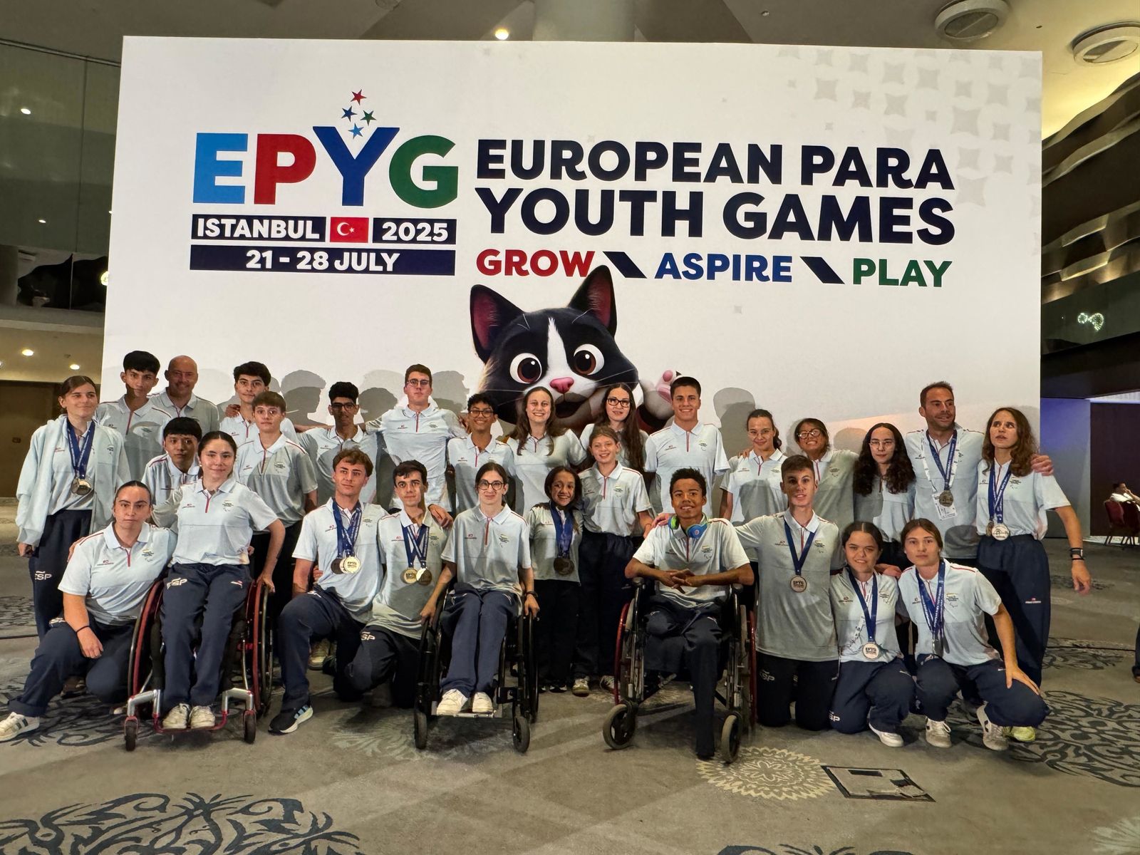 Miembros de la Selección Española en los Juegos Europeos Paralímpicos de Estambul