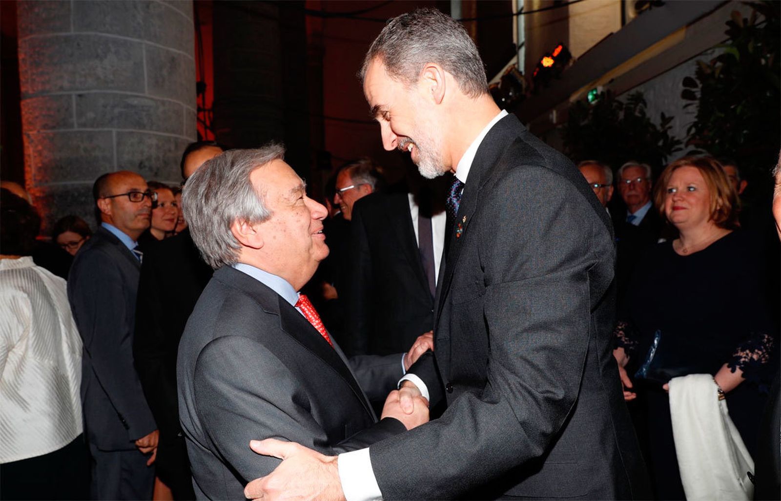 Antonio Guterres con el Rey Felipe VI (Arhivo)