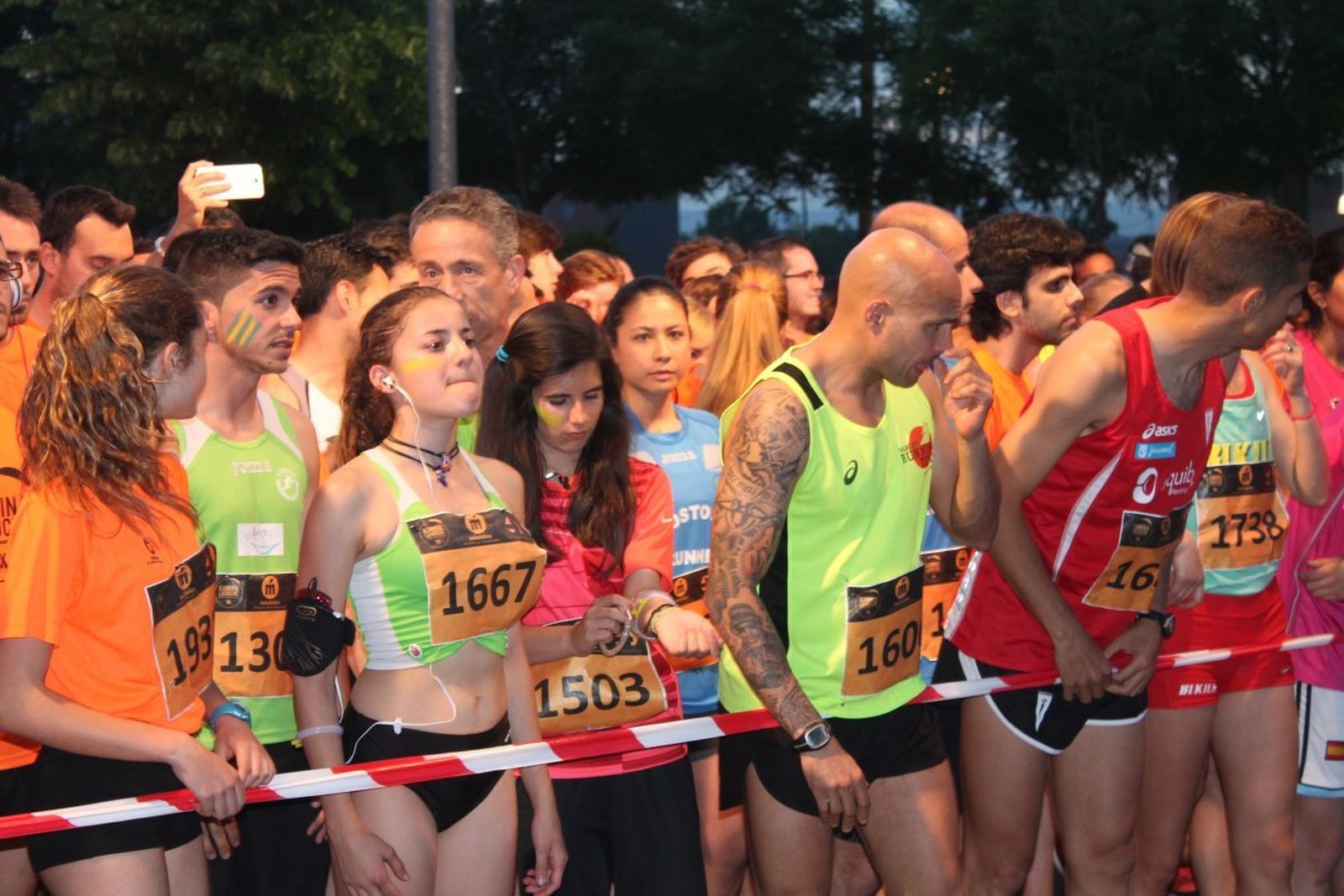 Corredores de 'Ilumina Móstoles'