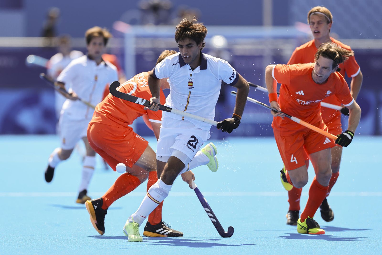 España ante Países Bajos de hockey