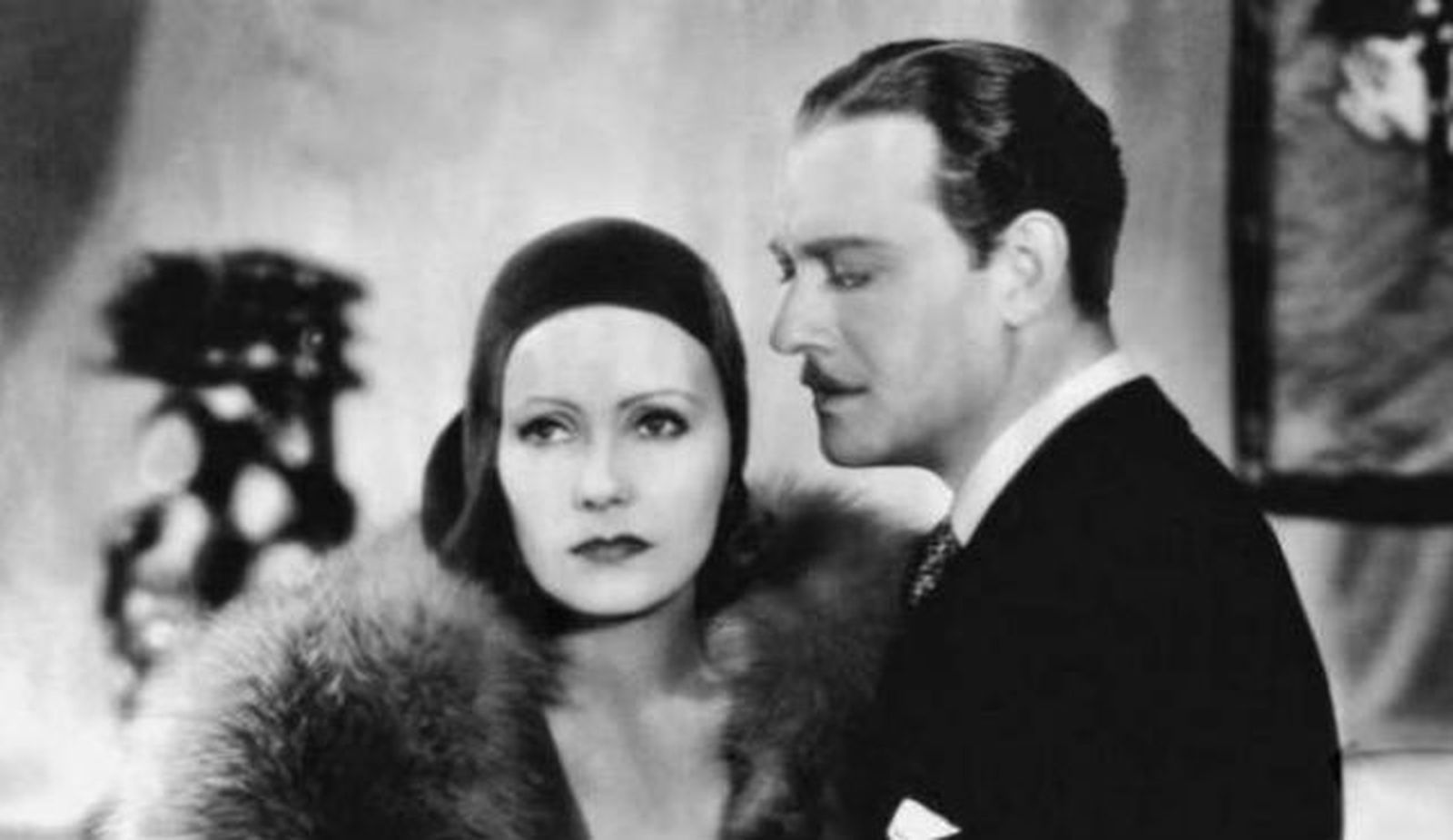El beso, con Greta Garbo