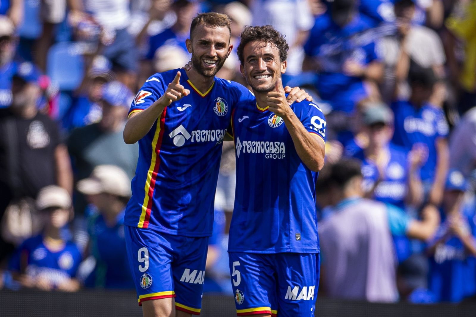Borja Mayoral y Luis Milla