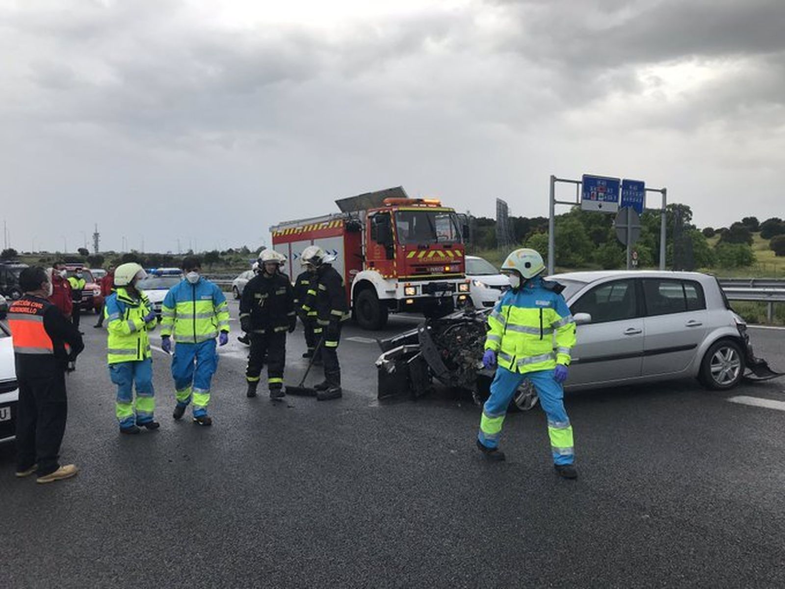 Accidente en la M-503 en Pozuelo