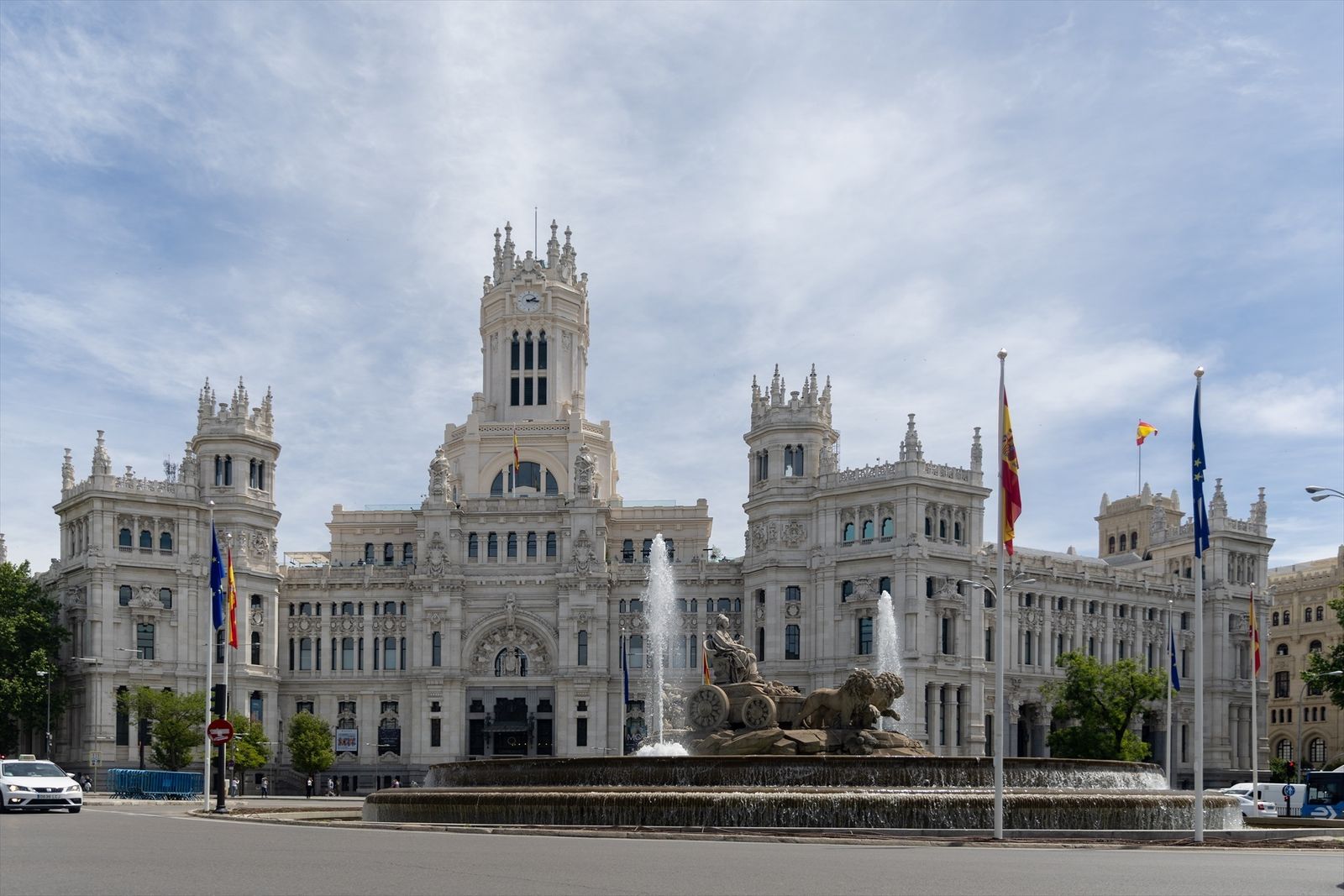 Vista de la Plaza de Cibeles