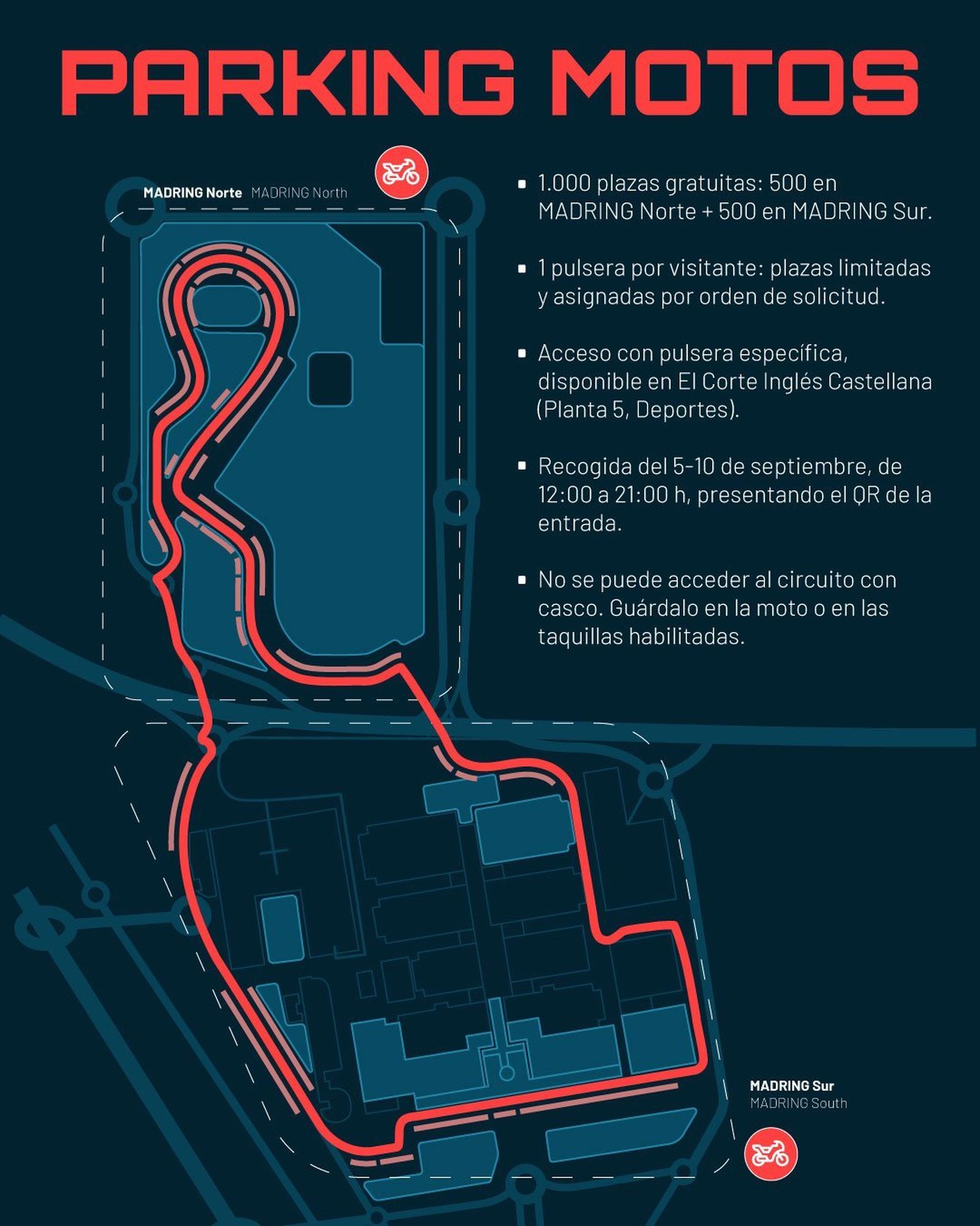 Mapa de parking de motos