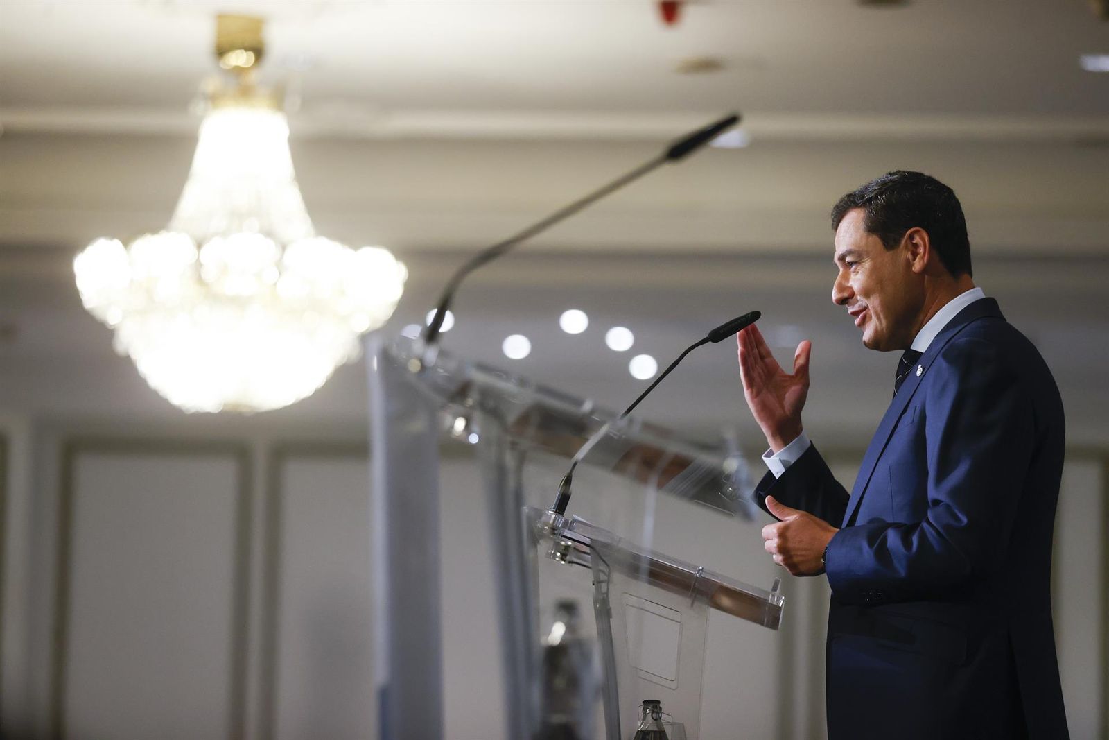 El presidente de la Junta de Andalucía, Juan Manuel Moreno Bonilla
