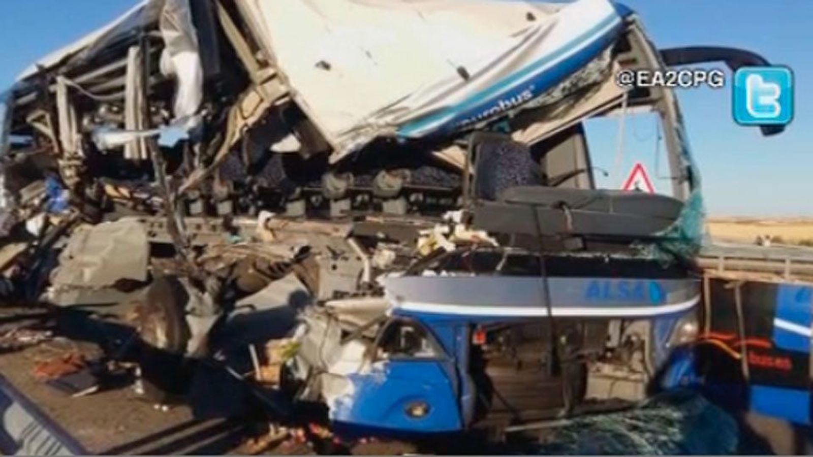 Al menos una mujer muerta y siete heridos graves en el accidente del autobús de Soria