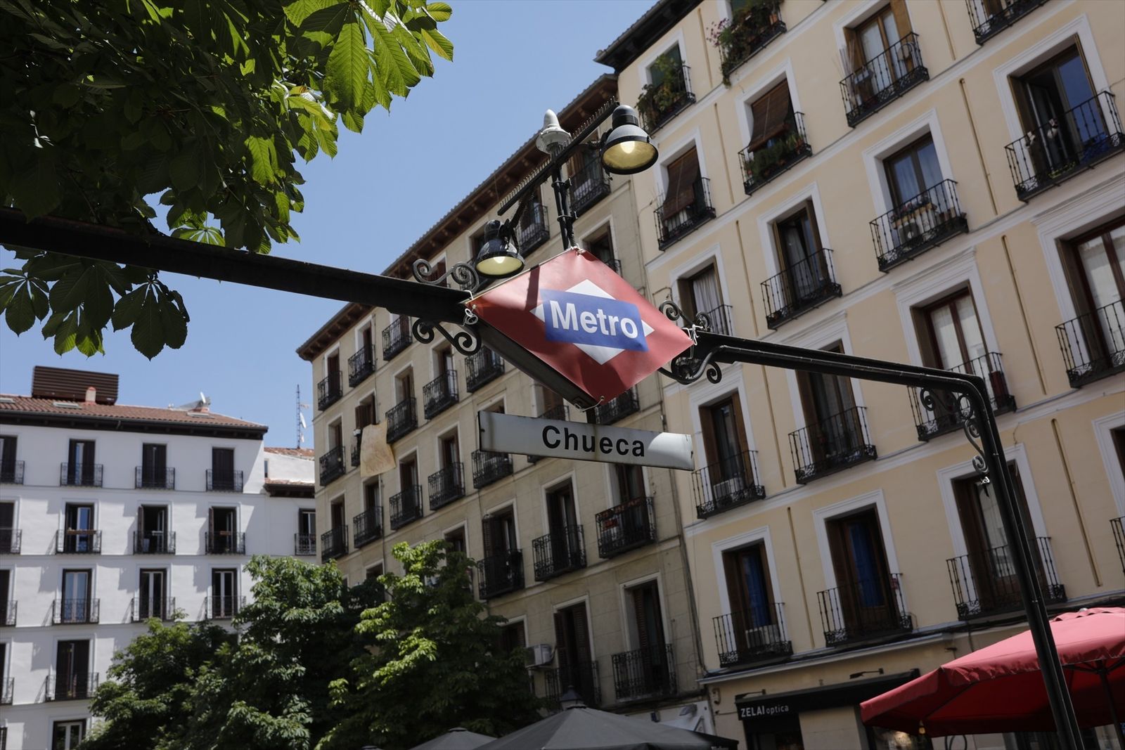 Exterior de la estación de Metro de Chueca