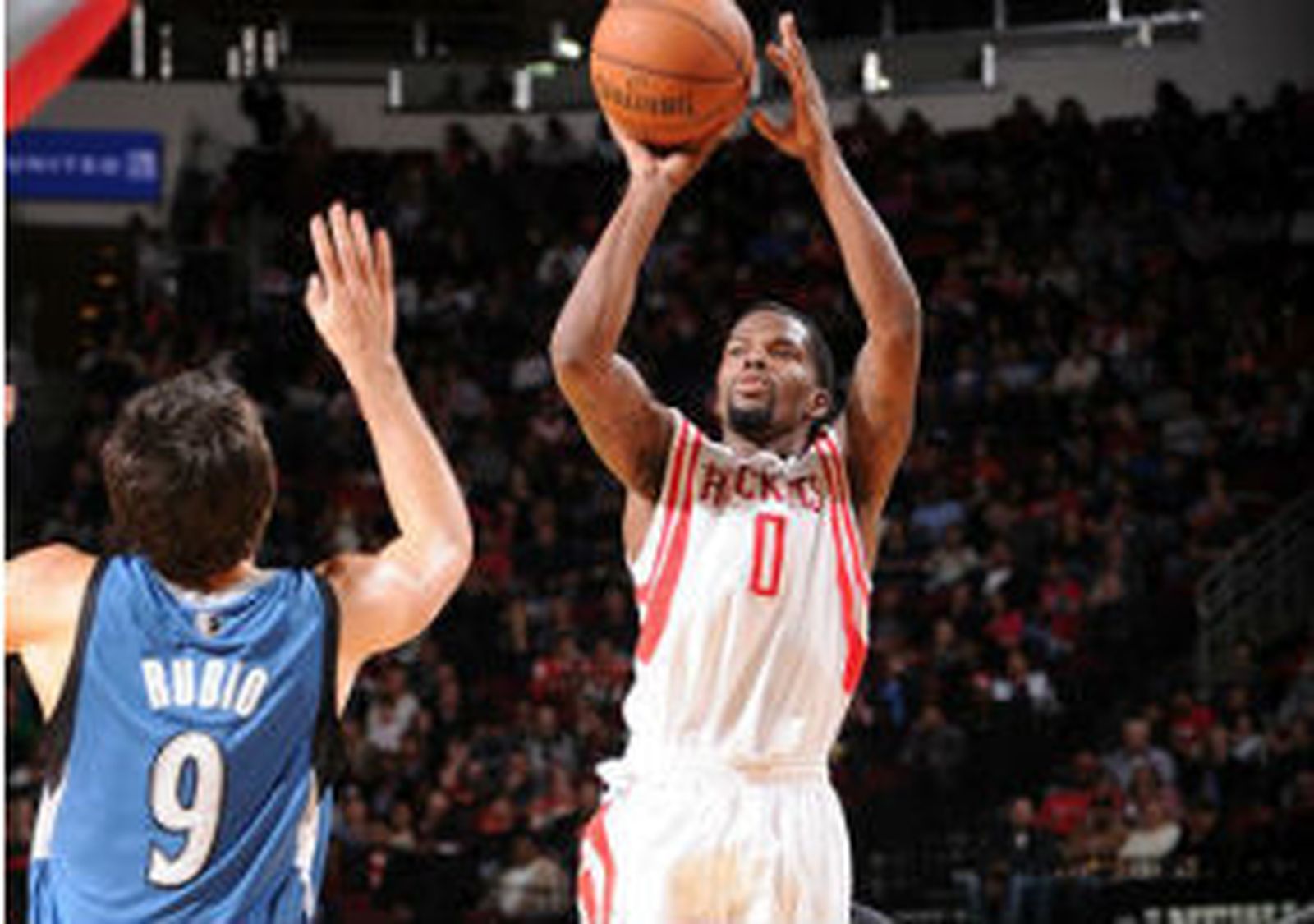 Ricky Rubio ante Houston