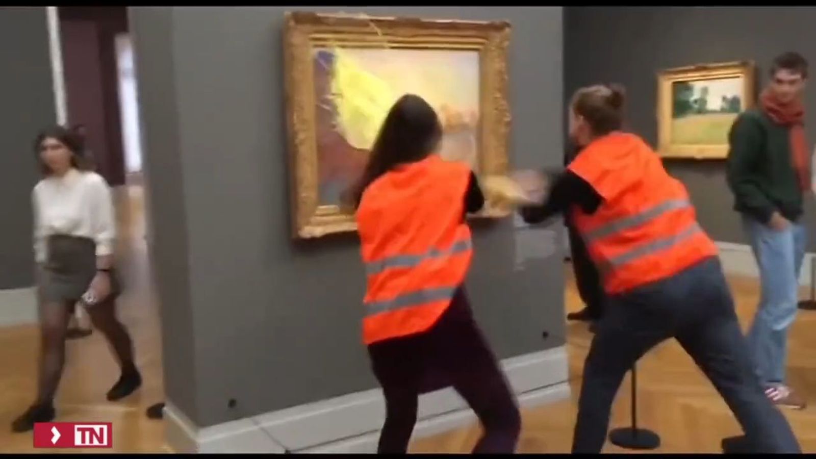 Ataque con puré a un cuadro de Monet en Berlín