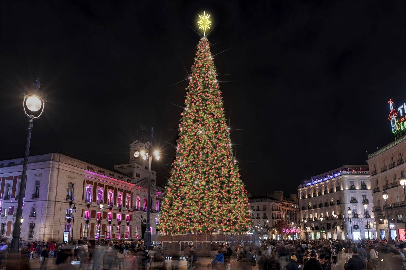 Render del nuevo abeto luminoso que estará en la Puerta del Sol esta Navidad