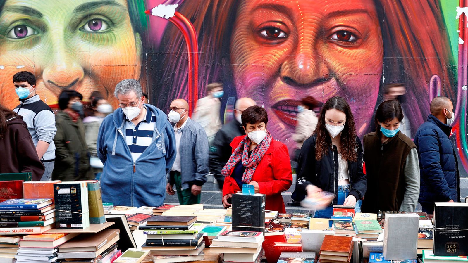 Celebración del Día del Libro en la Gran Vía