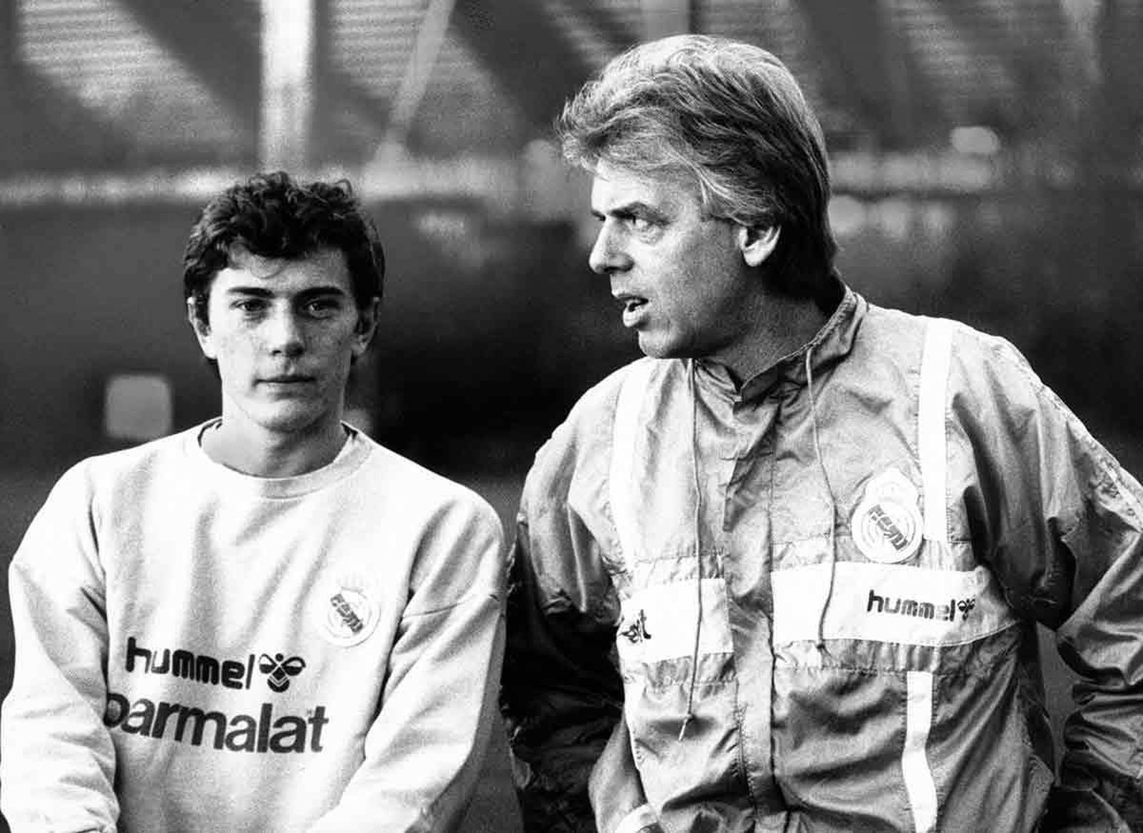 Leo Beenhakker y Emilio Butragueño