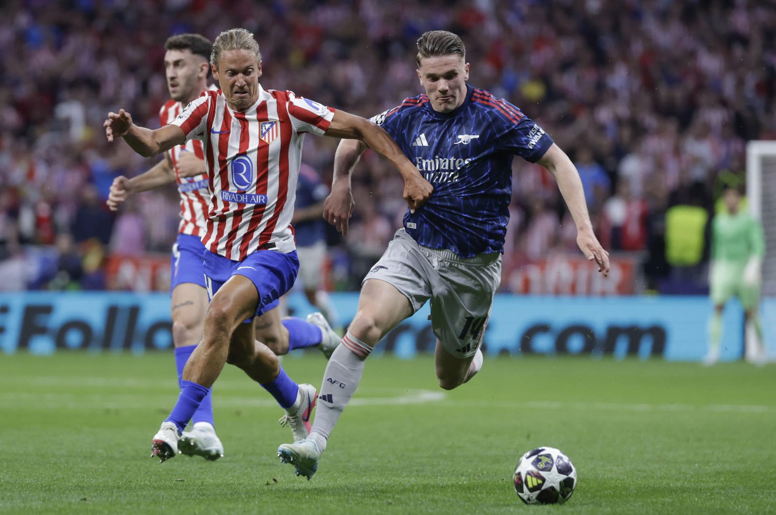 Marcos Llorente ante el Arsenal