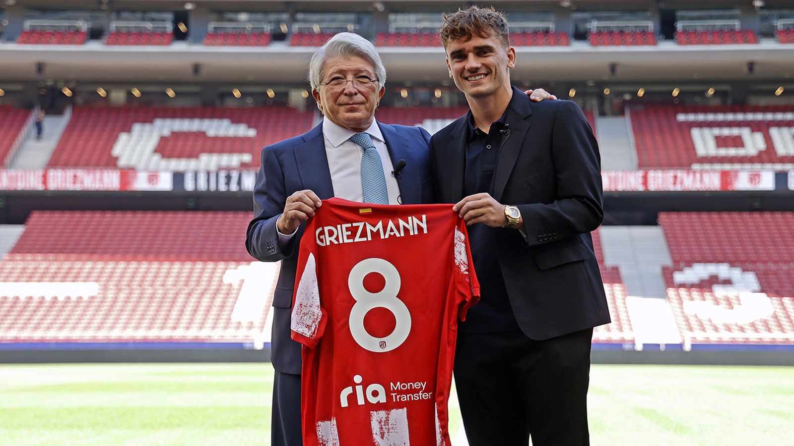 Enrique Cerezo y Antoine Griezmann