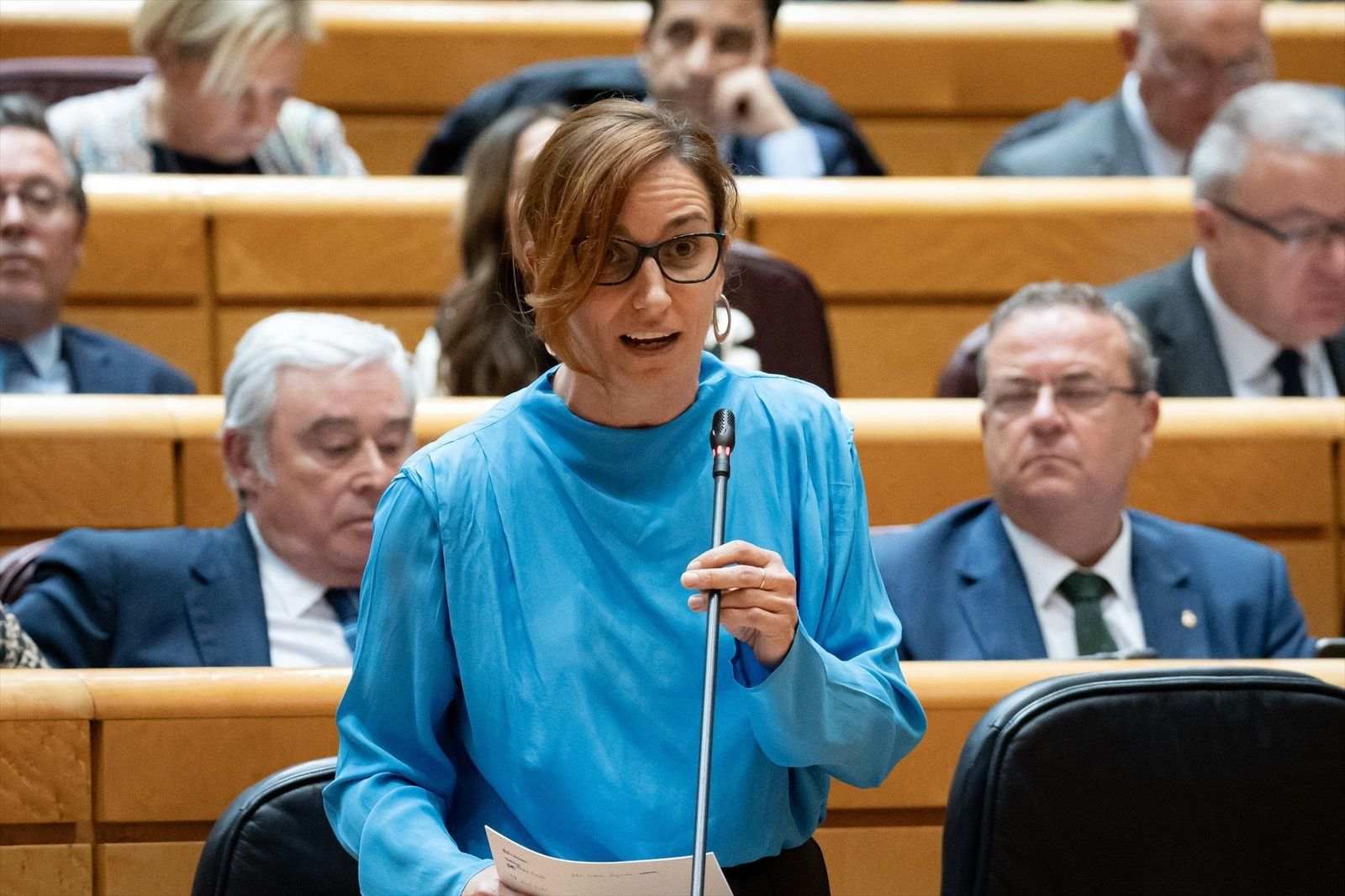 Mónica García carga contra Ayuso y su Gobierno en el Pleno del Senado