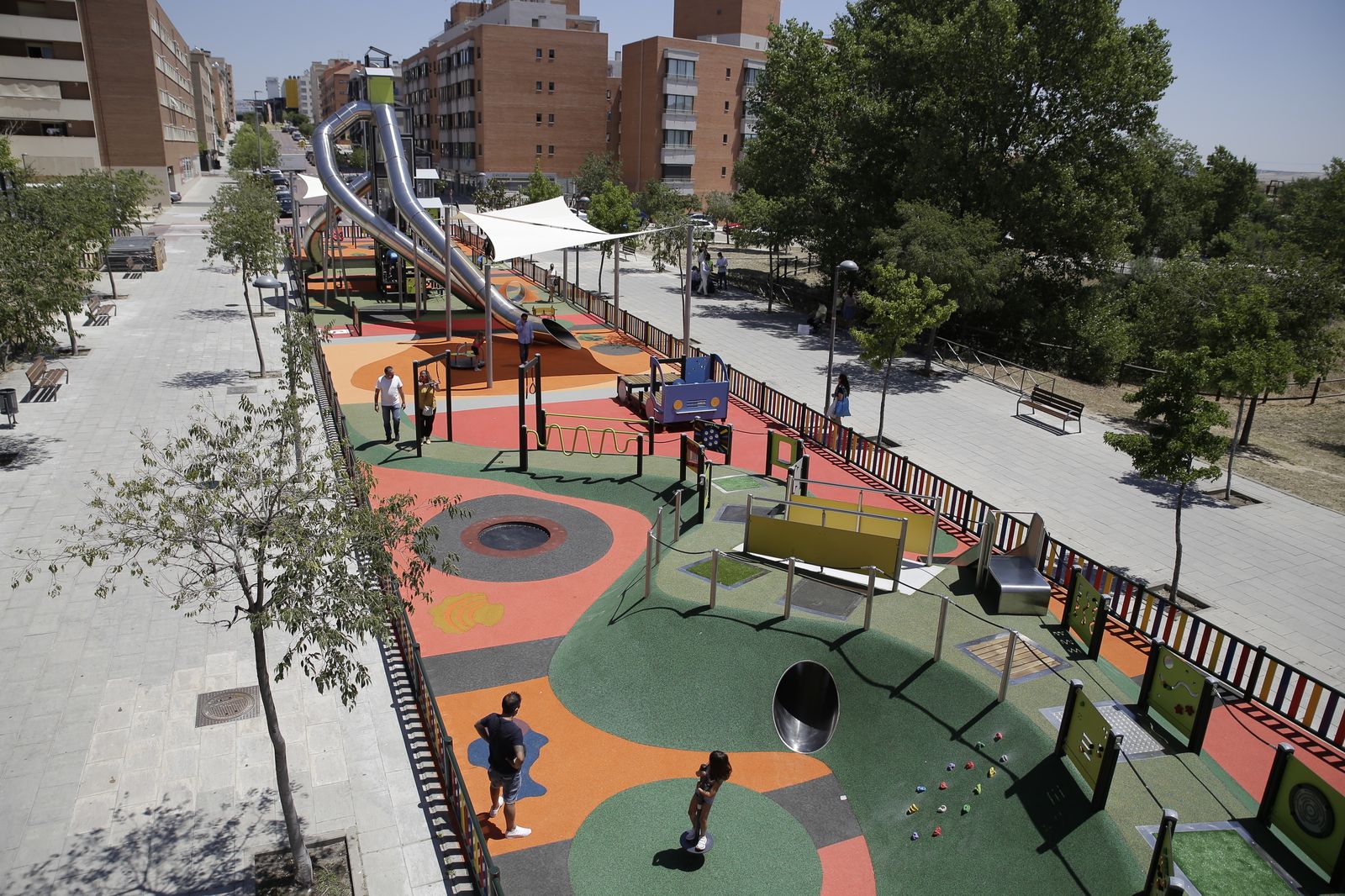 Uno de los parques inclusivos creados en San Sebastián de los Reyes