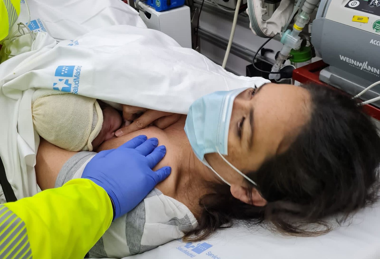 Parto en un centro de acogida del Samur Social
