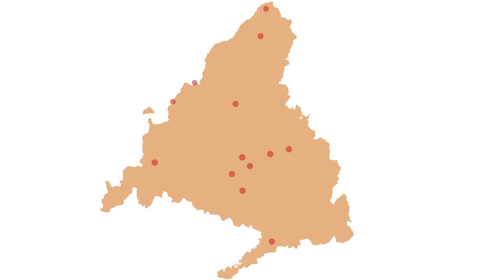 El mapa del calor en Madrid