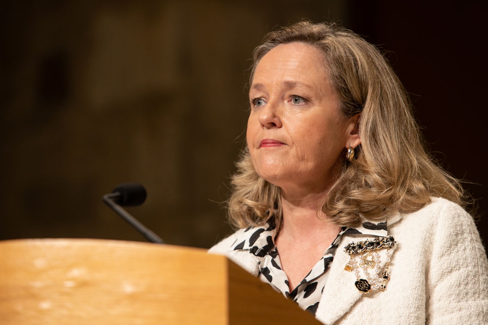 La vicepresidenta primera, Nadia Calviño