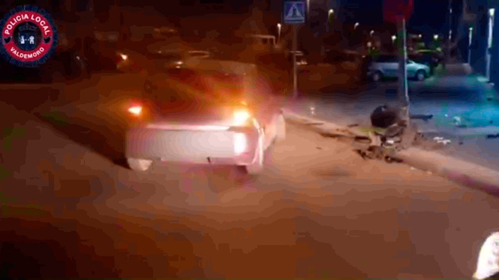 Accidente de un conductor ebrio en Valdemoroq