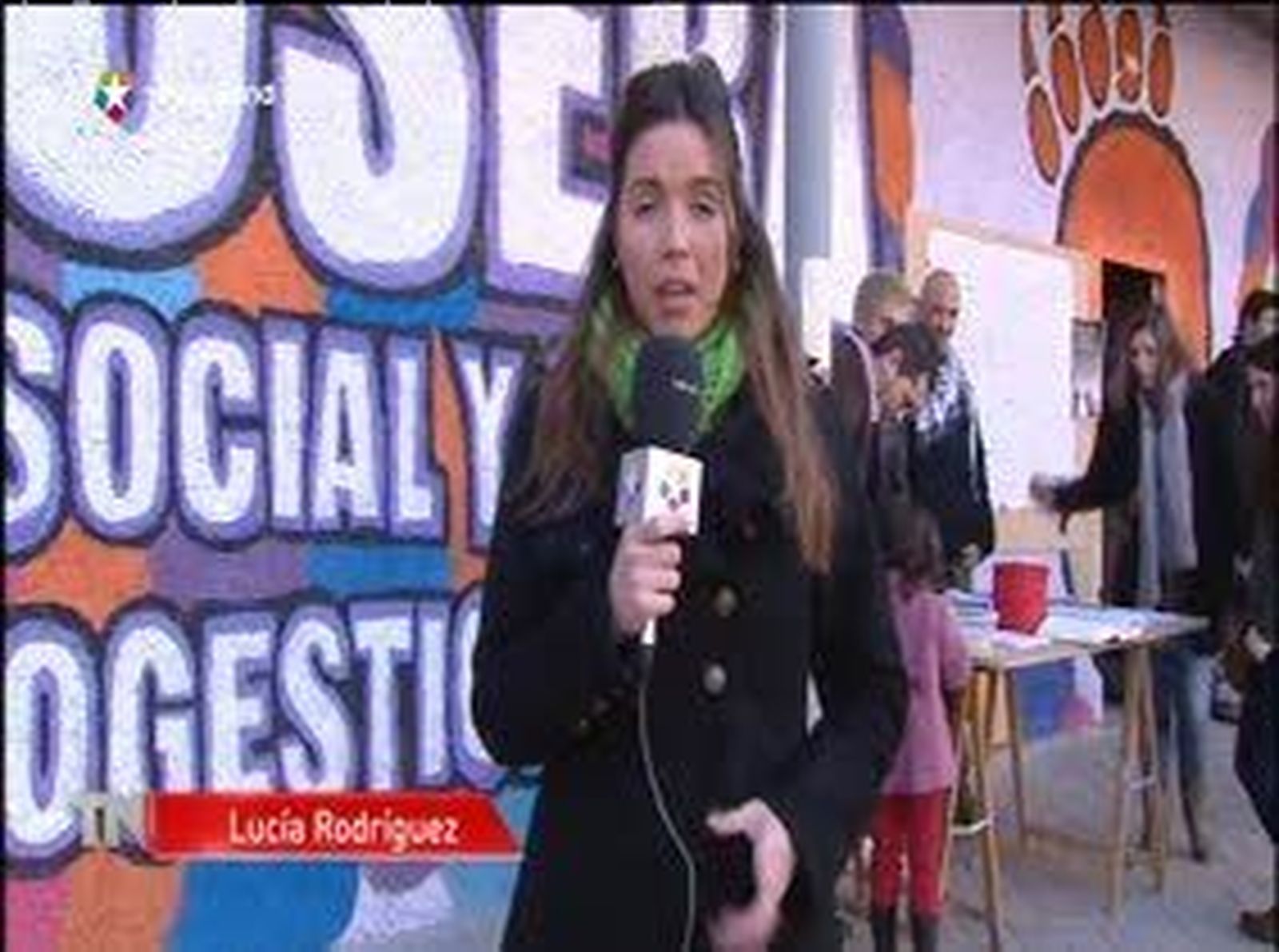 Concentración contra  el desalojo de la Osera, el teatro 'okupado' en Usera