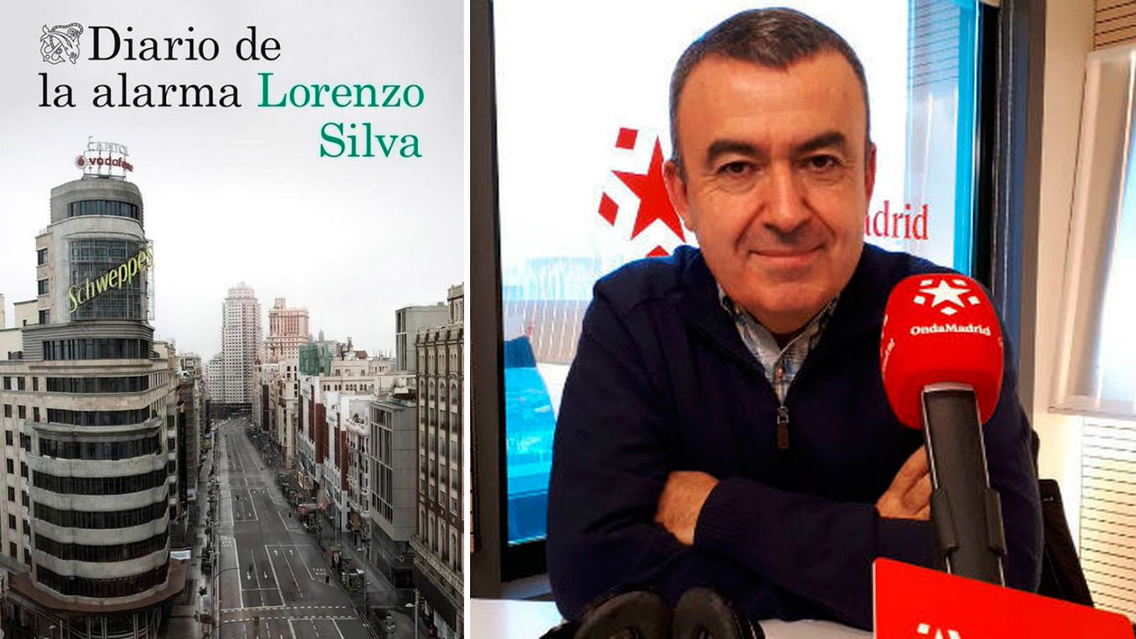 Lorenzo Silva presenta 'Diario de la alarma' en Onda Madrid