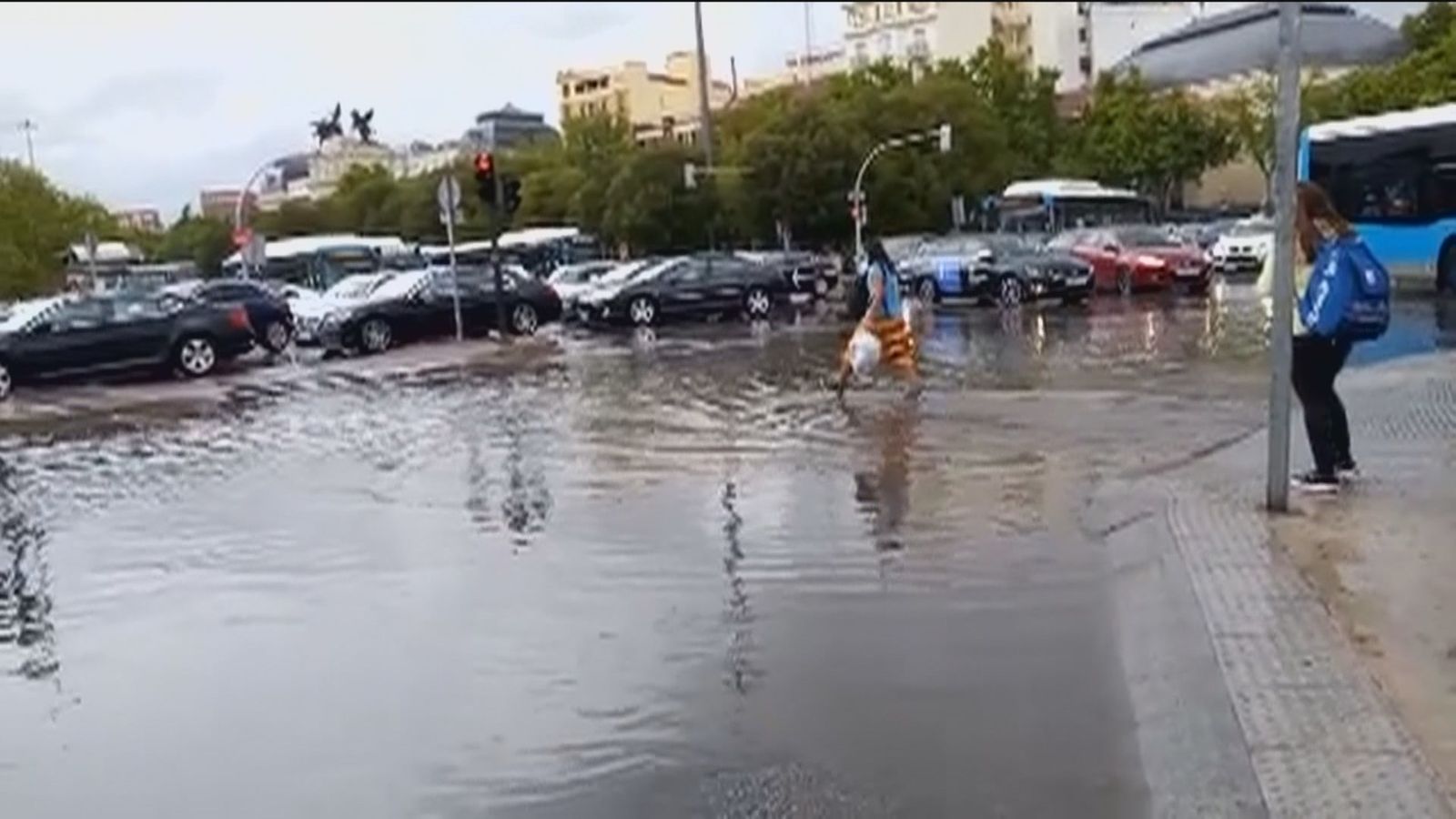 Tarde complicada en Madrid por las fuertes tormentas