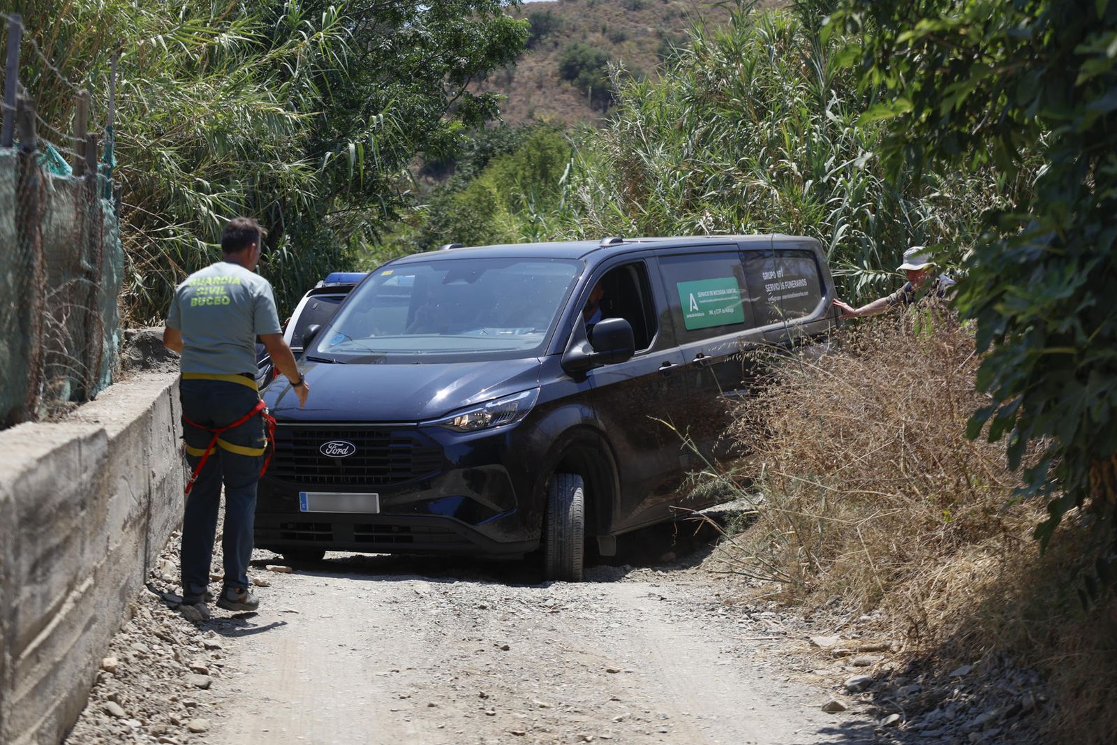 Lugar donde se ha encontrado el cuerpo sin vida de una mujer en un pozo del Rincón de la Victoria (Málaga)