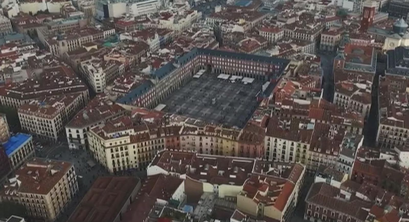 Denunciado por volar un dron sin autorización sobre la Plaza Mayor de Madrid
