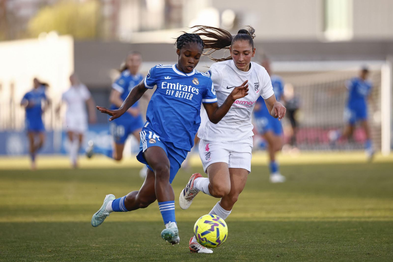 Linda Caicedo ante el Madrid CFF