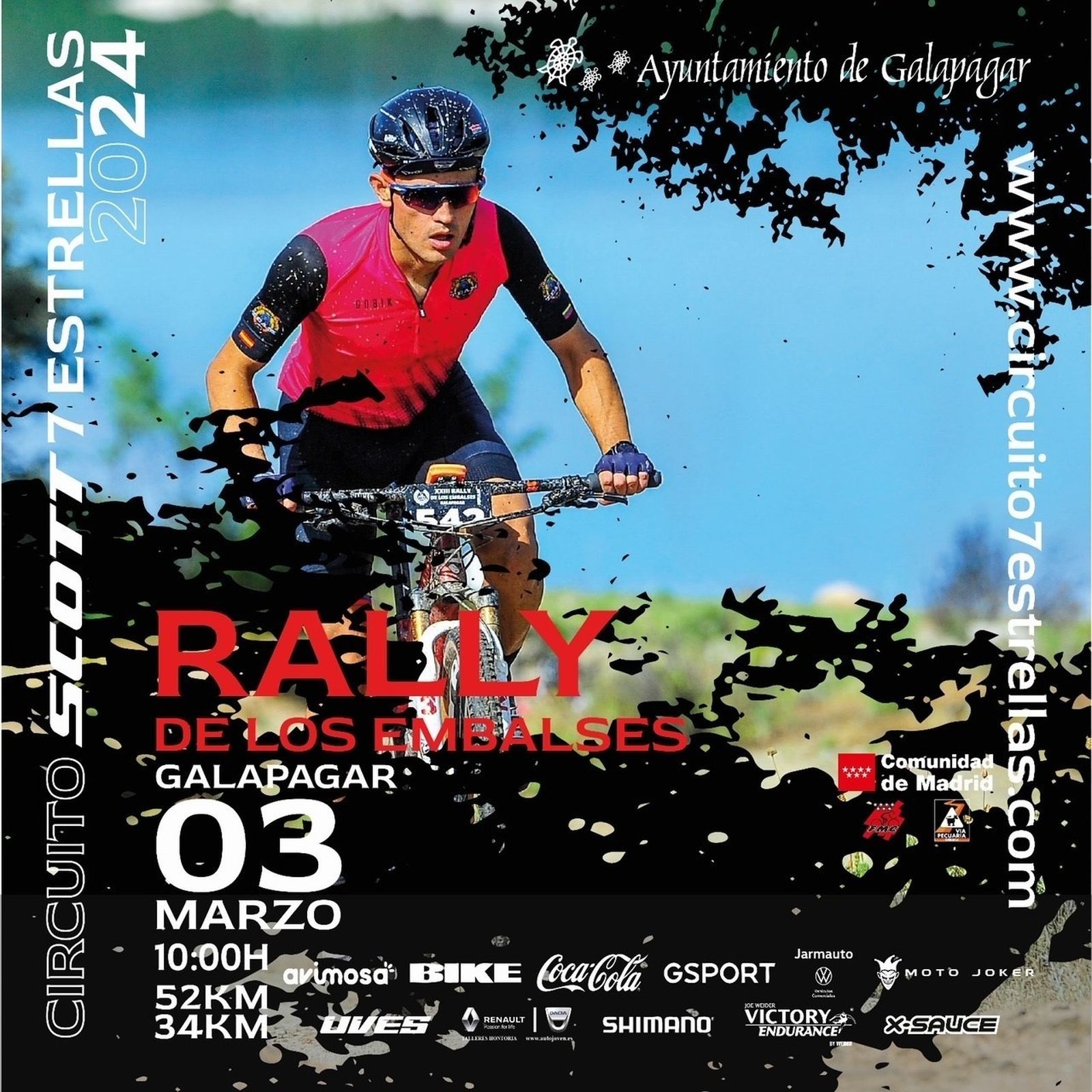Un participante en la prueba ciclista Rally de los Embalses, en Galapagar