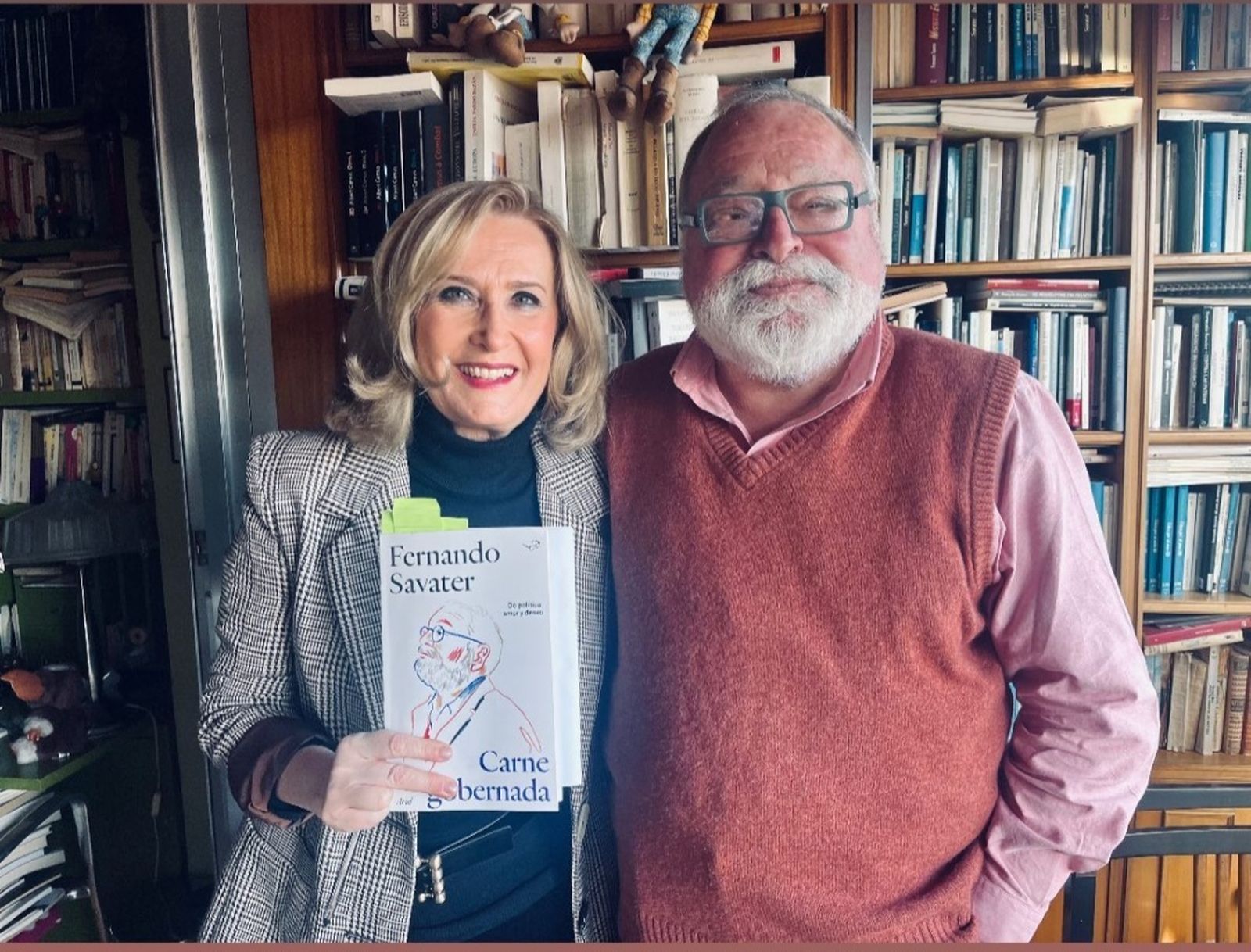 Nieves Herrero y Fernando Savater