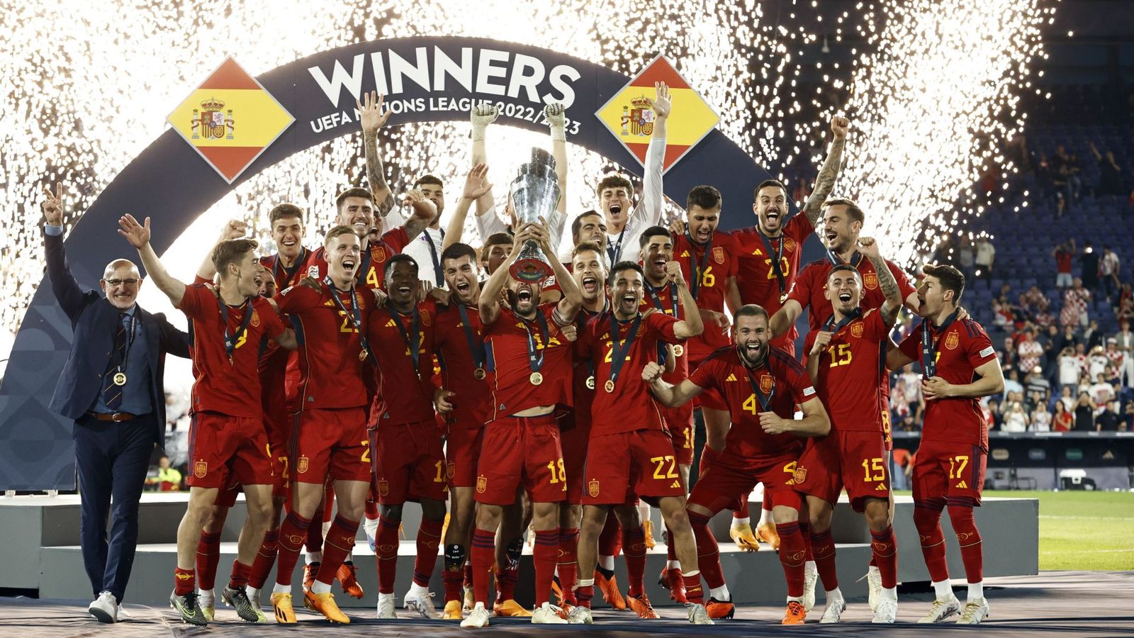 La Selección celebra la Liga de Naciones con una fiesta en el WiZink Center