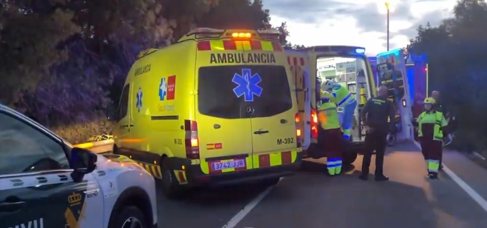 Cuatro mujeres jóvenes mueren en un accidente en Collado Villalba