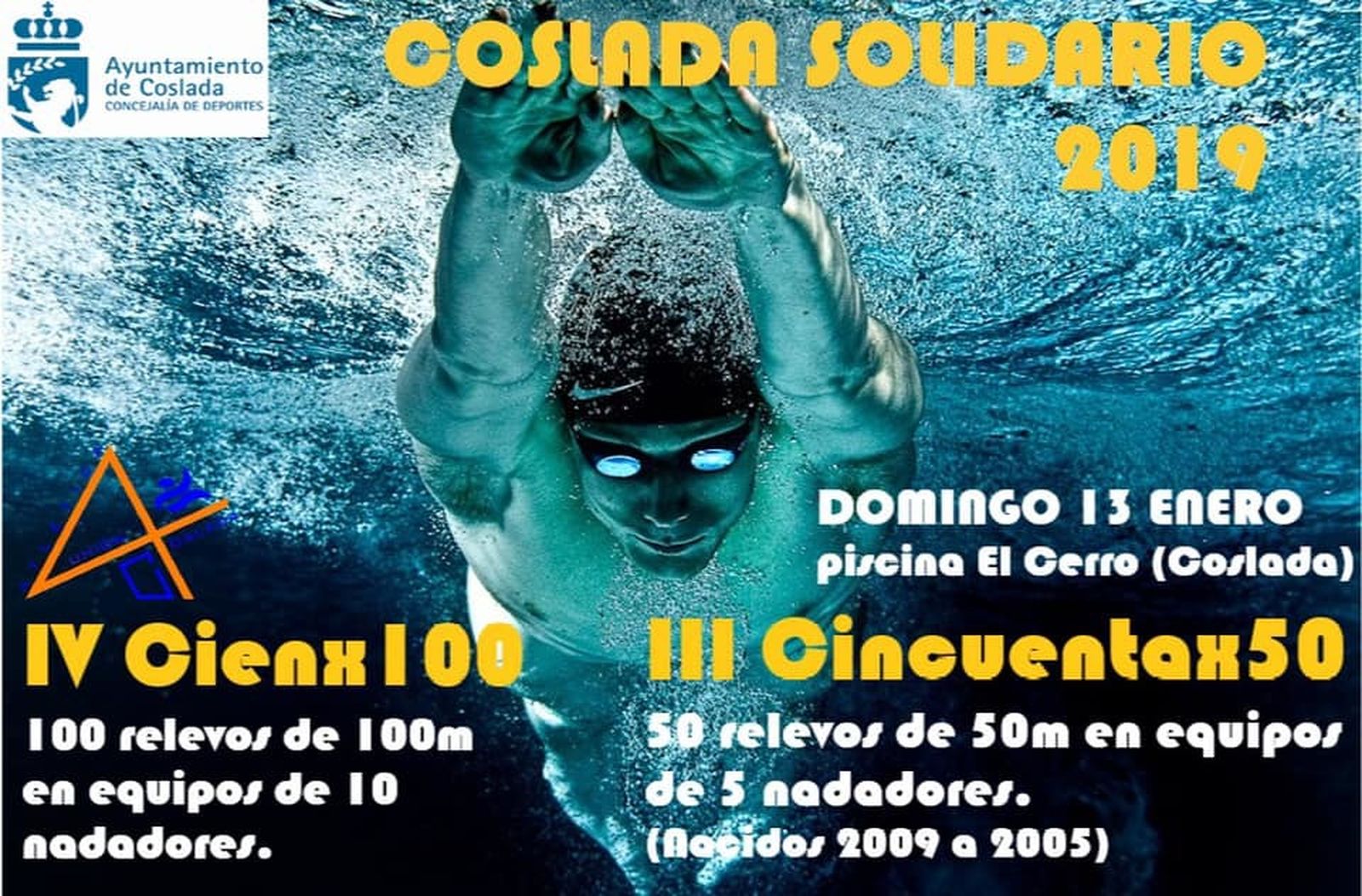 Triatlón 100 x 100 en Coslada