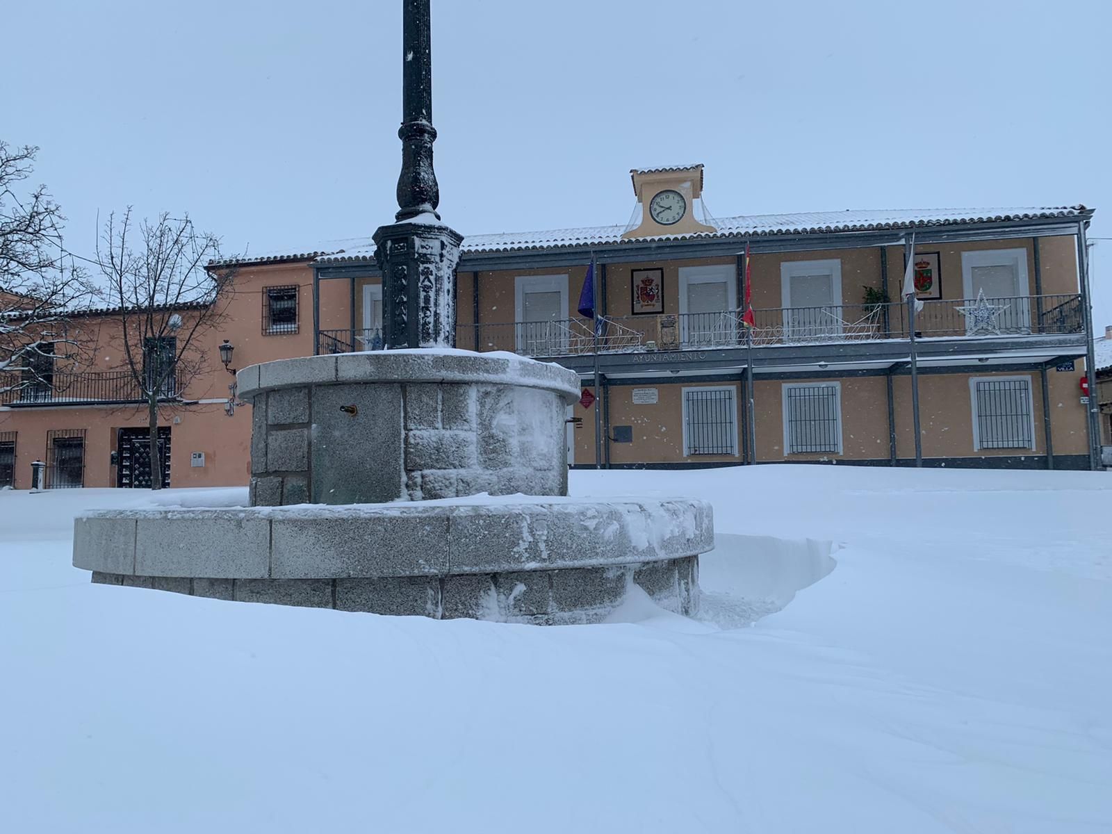 Ayuntamiento de Daganzo nevado