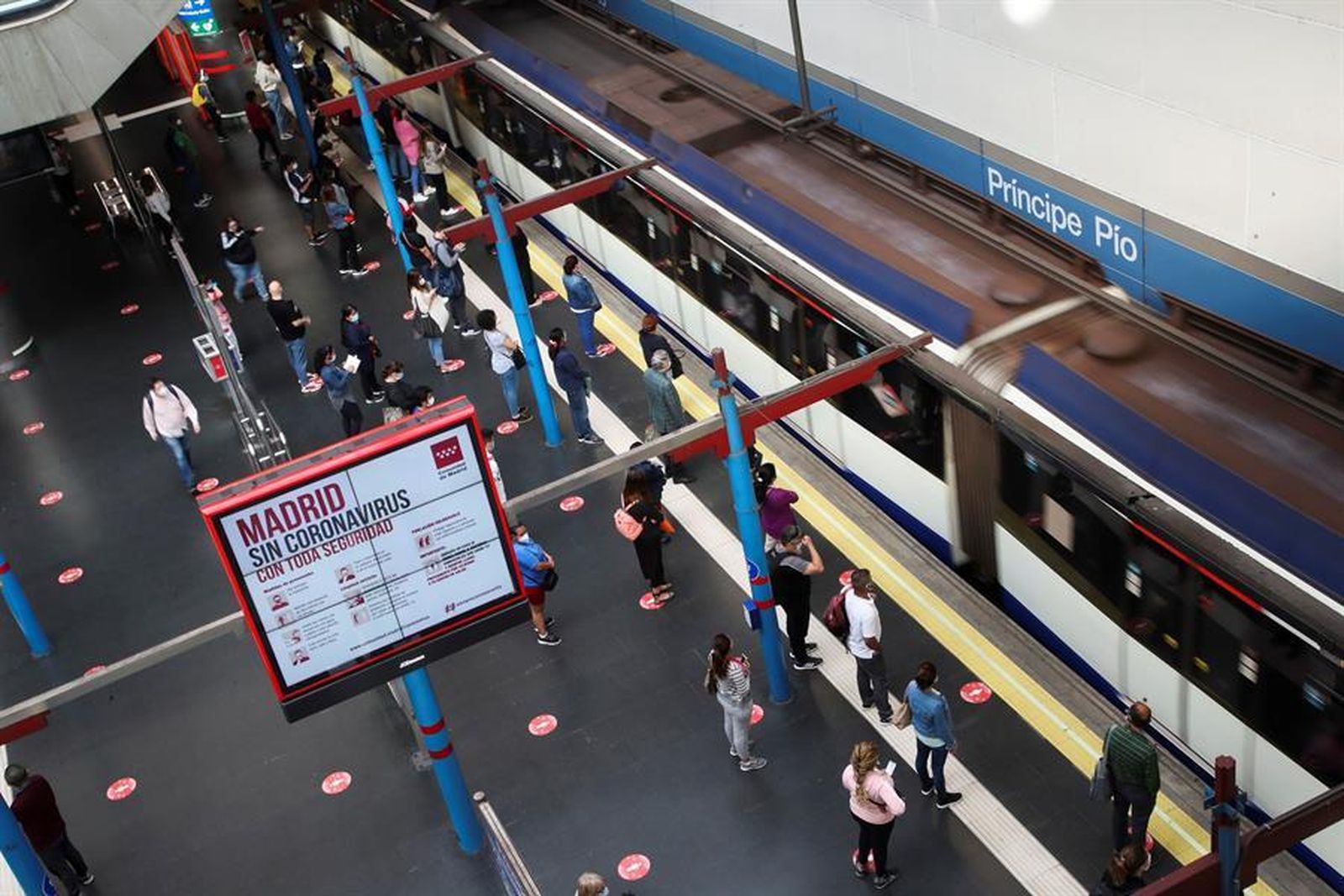 Vista de la estación de Príncipe Pío en Madrid