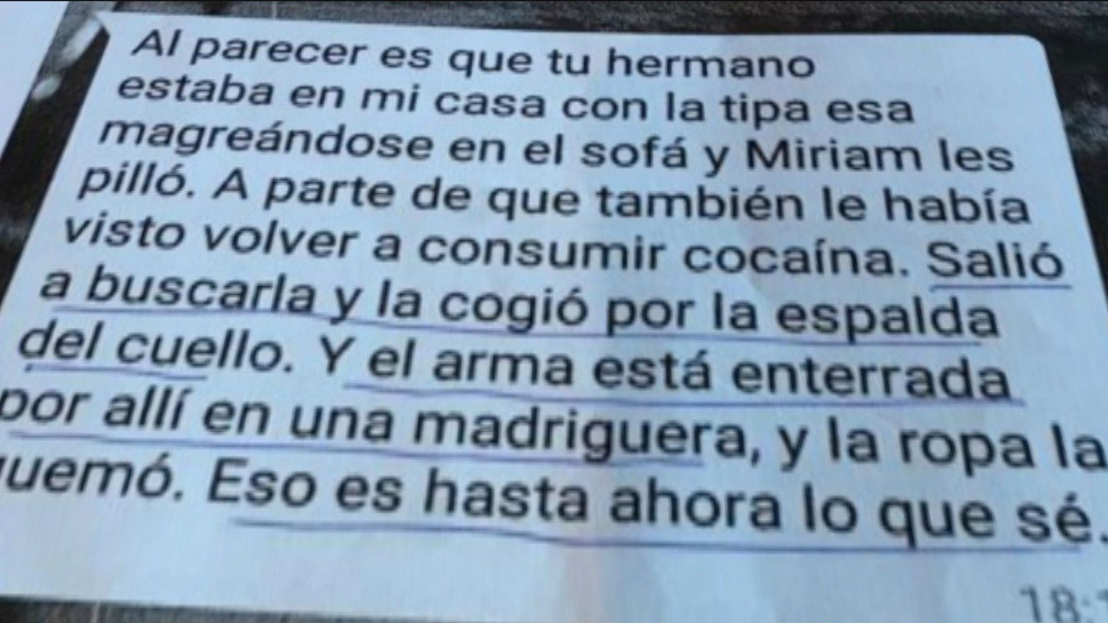 Una infidelidad, el móvil del crimen de Meco