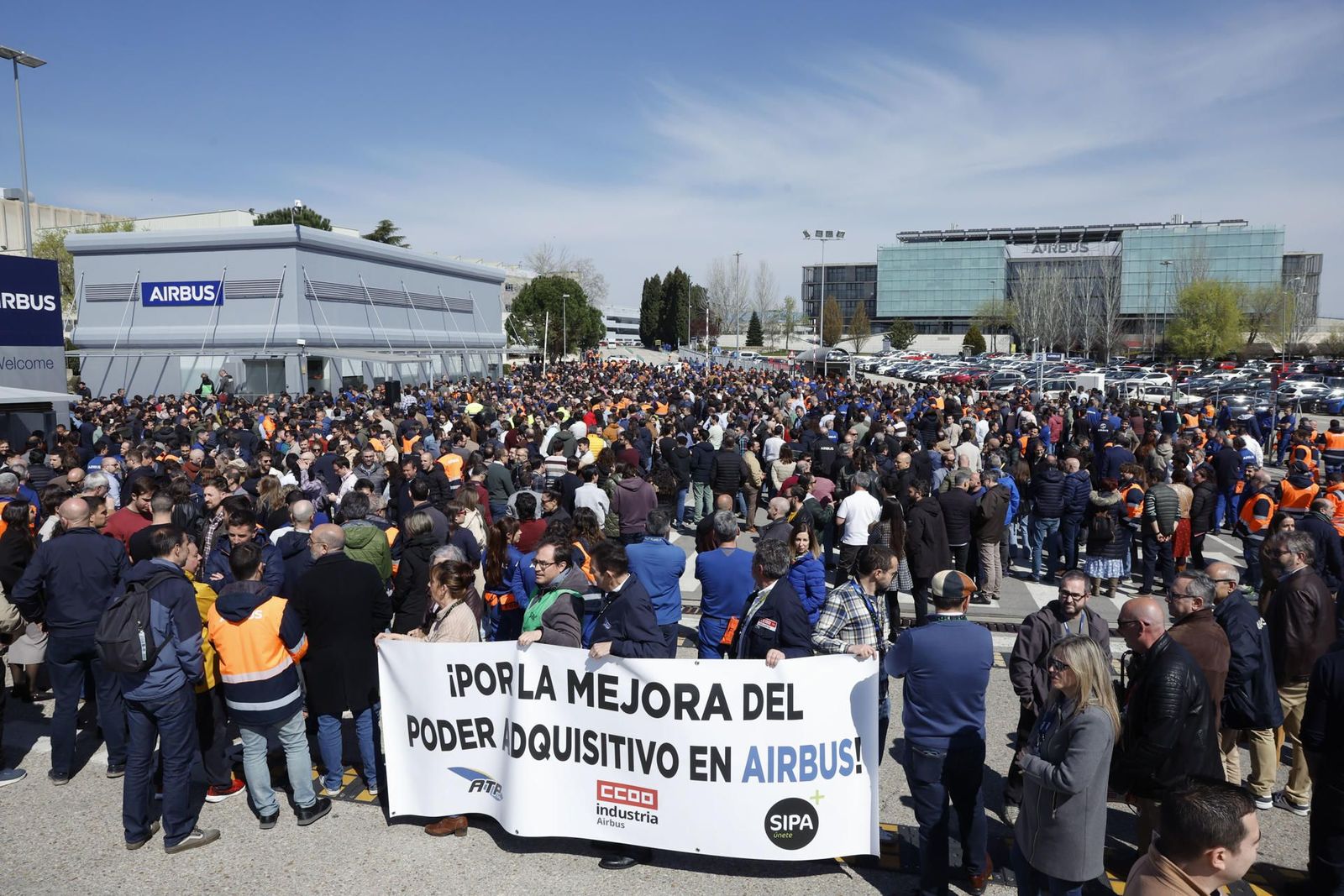 Airbus cita a los sindicatos tras las protestas en Madrid y cinco factorías más