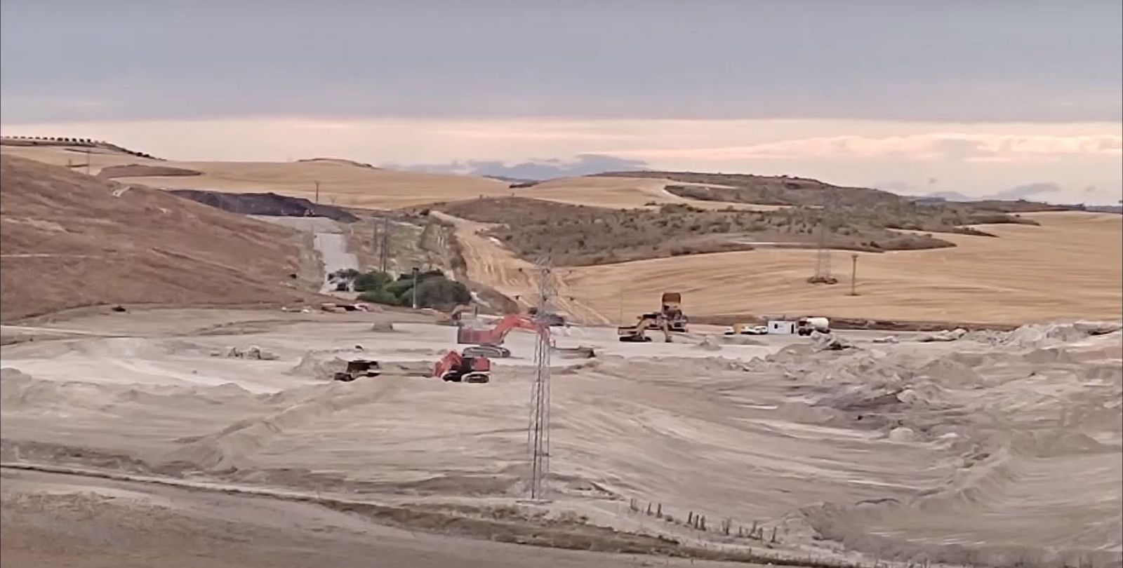 Obras del nuevo vertedero del Sur de Madrid