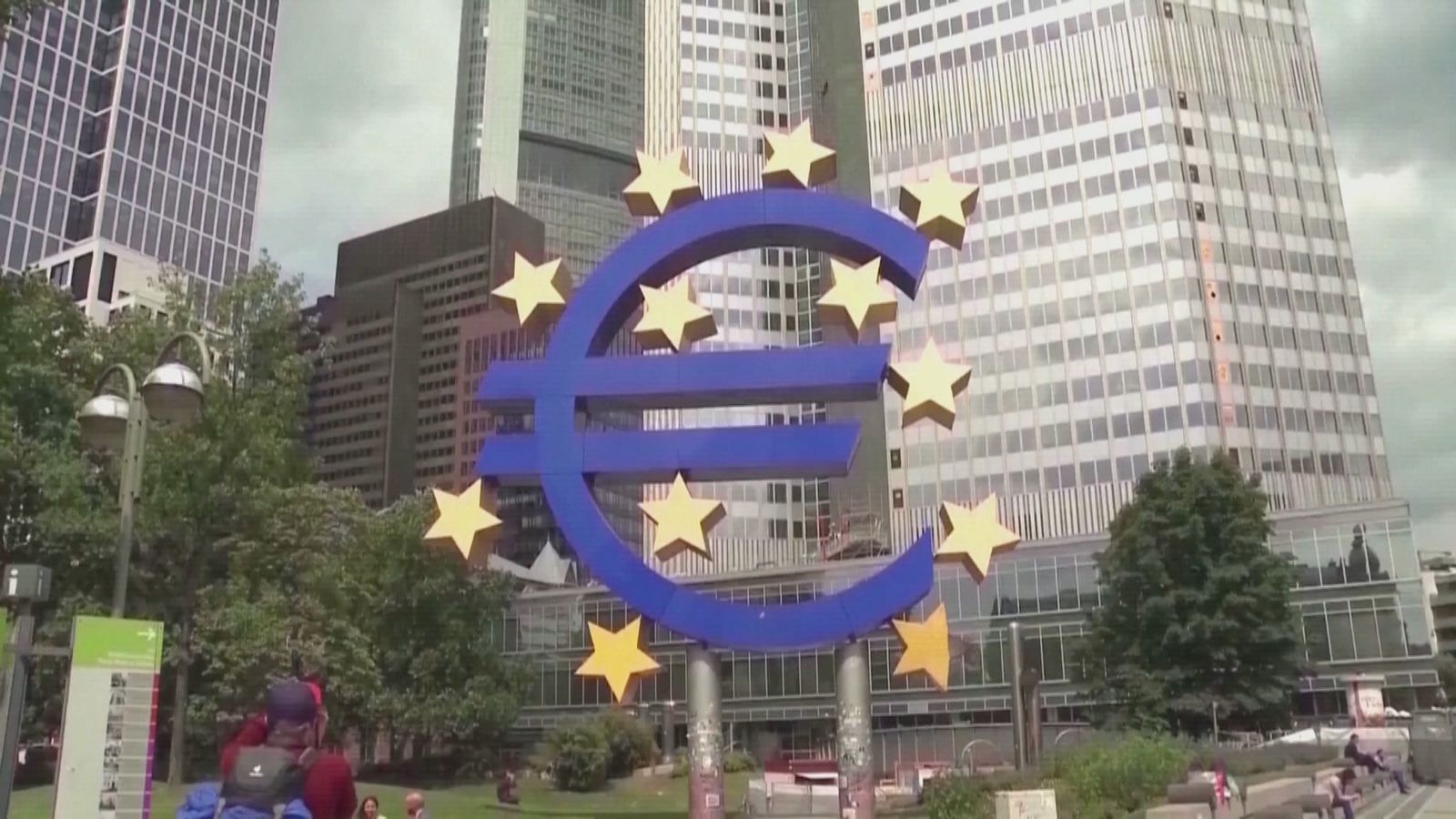 El Banco Central Europeo en Fráncfort