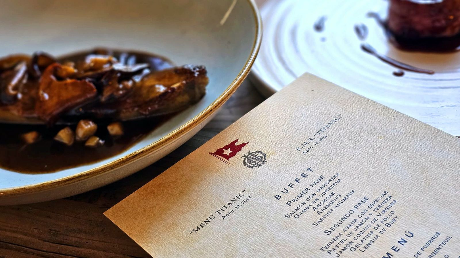 Un restaurante de Madrid recrea la última cena del Titanic